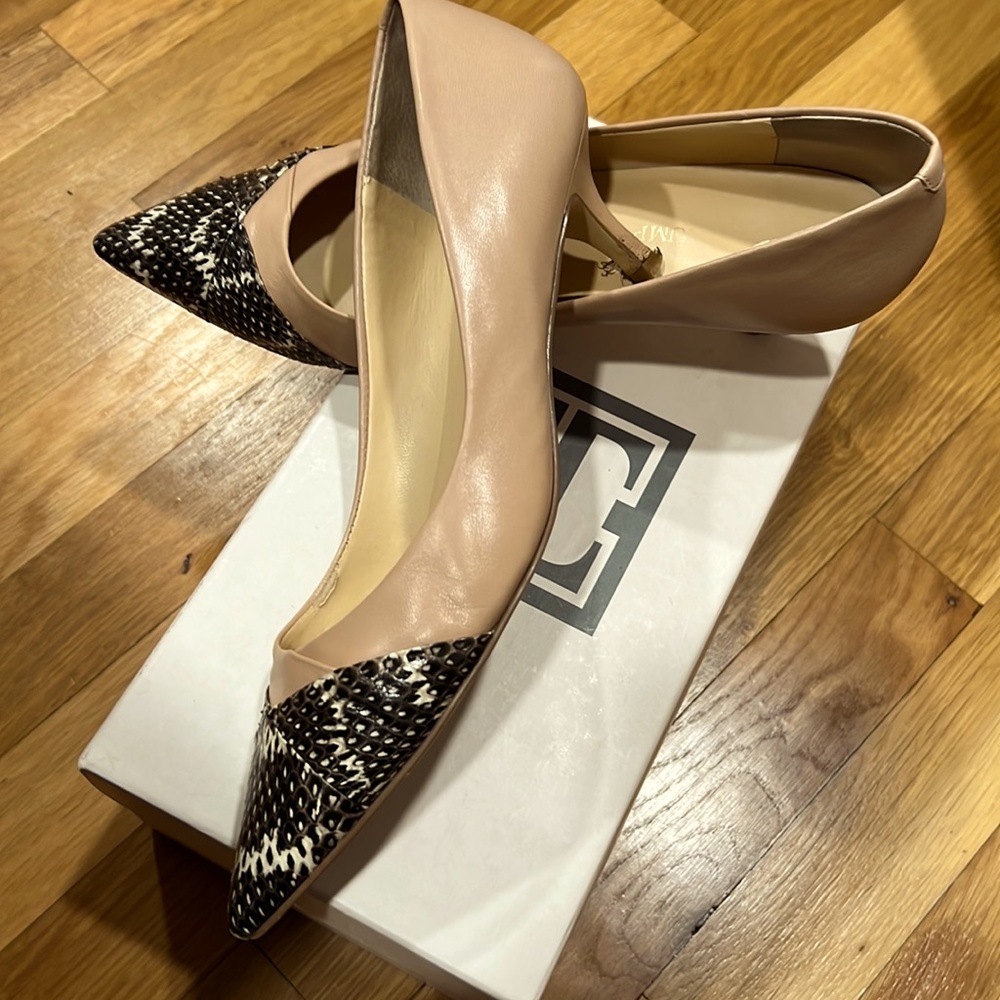 Ivanka Trump Wardens natural multi-leather gently used size 8.5